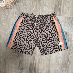 Duvin Design Cheetah Disco Swim Shorts (Medium)